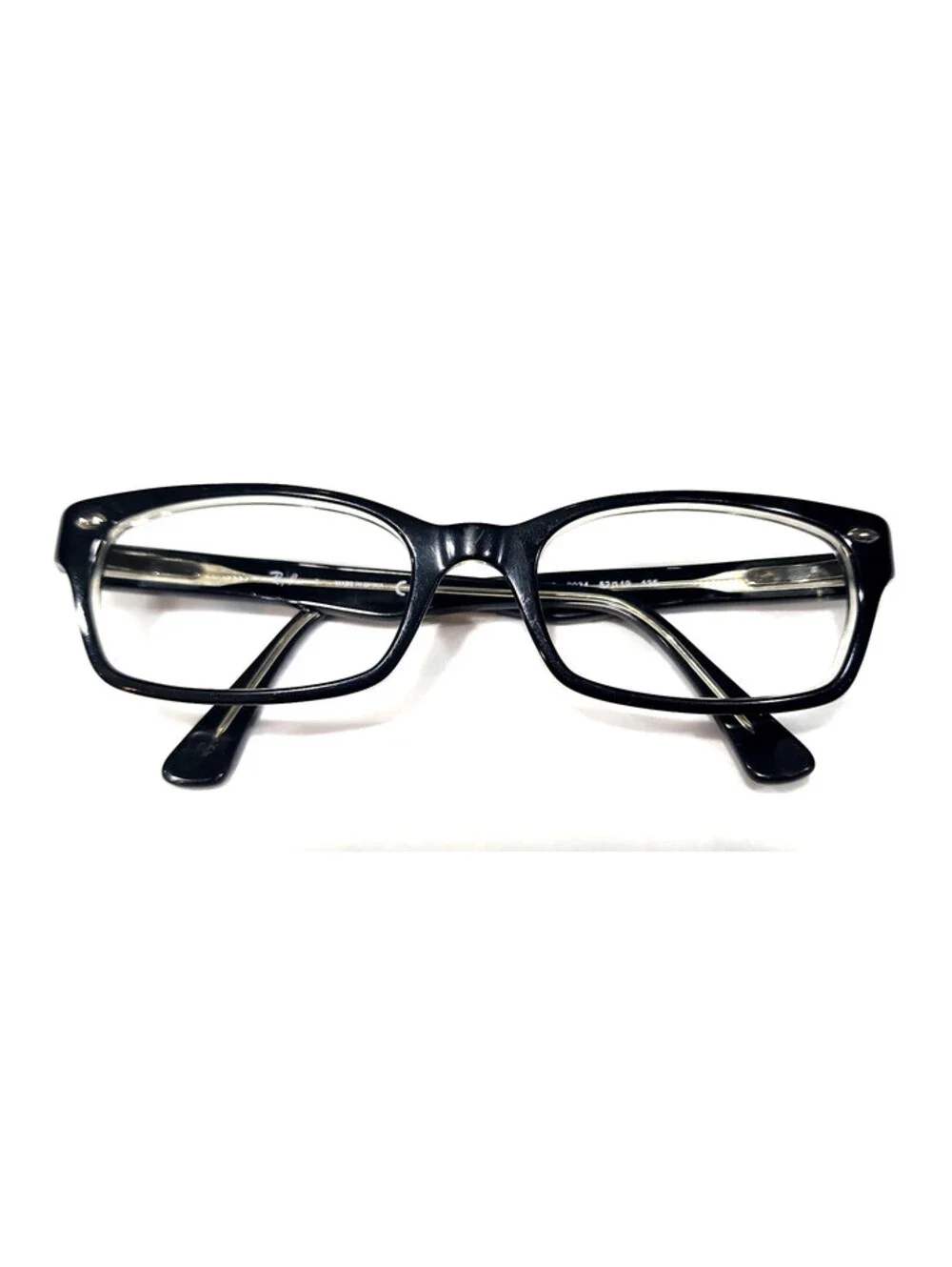 Ray Ban RB5150 2034 Black Rectangle Eyeglasses Frame 52-19 135